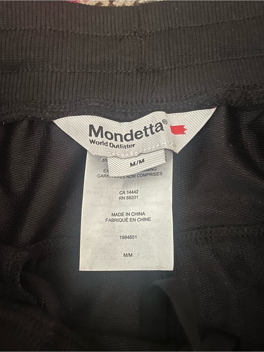 Mondetta Black Men's Jogger Sweatpants M - Picture 3 of 3
